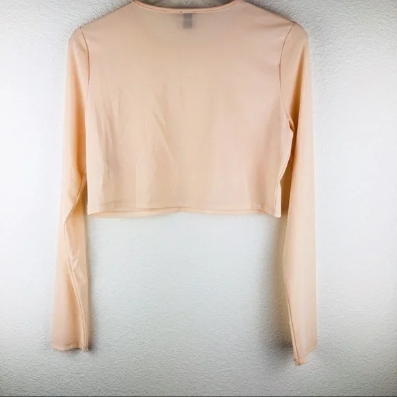 Women’s Asos Long Sleeve Rose Gold Top Size 4 Us - Picture 5 of 8